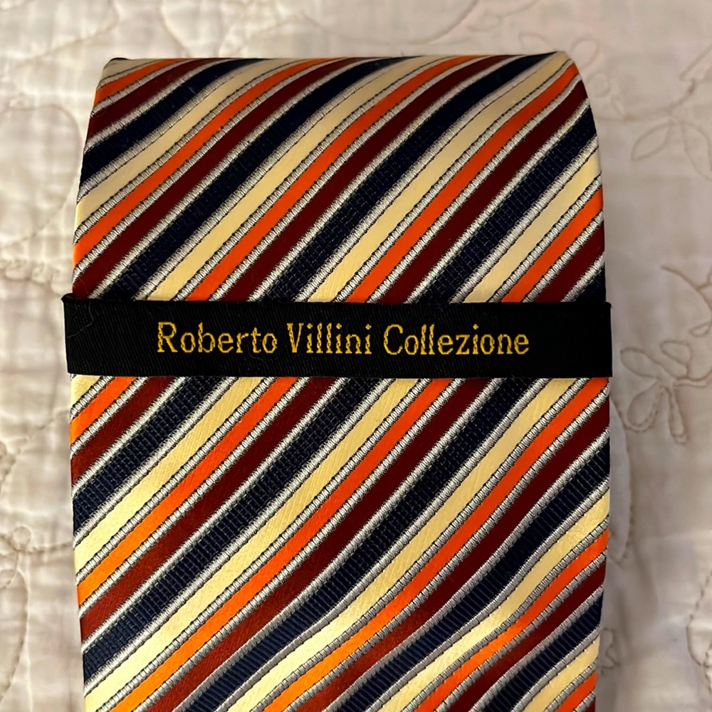 VTG Roberto Villini Collezione Tie - 100% Silk NWT